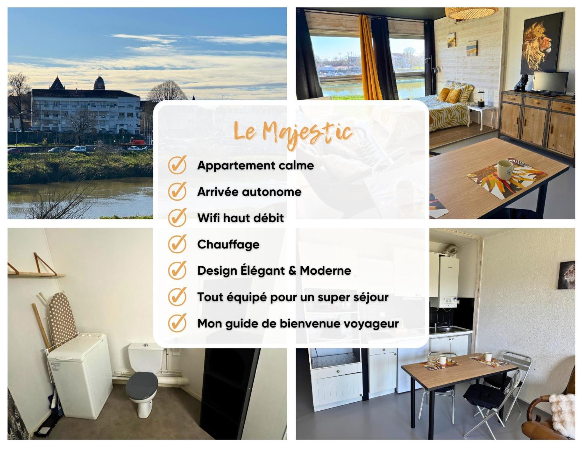 Majestic - Wifi - Parking - Vue Apartamento